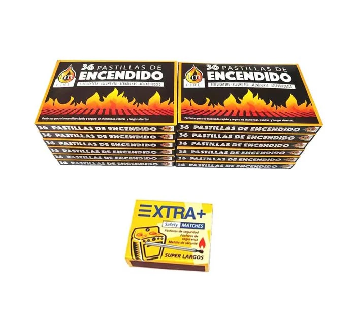[ALCAM24] Pastillas de Encendido 12 Cajas - 432 pastillas + una caja de fósforos
