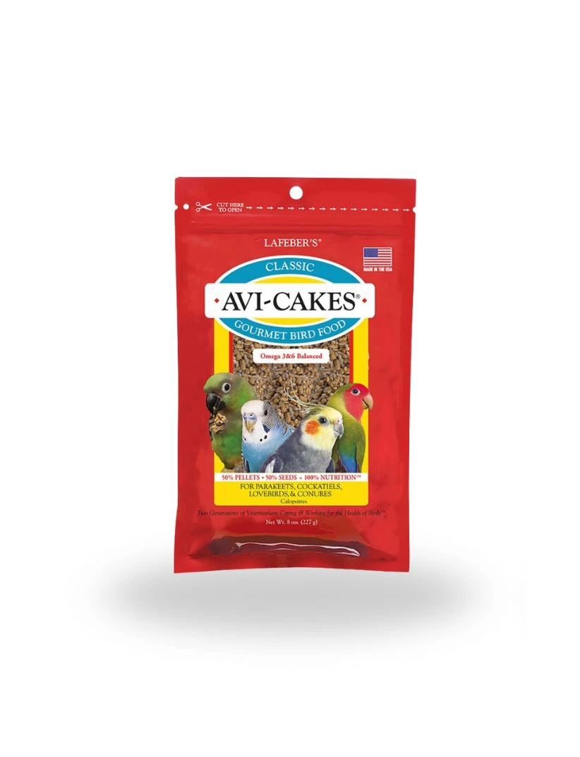 [LF36010] Snacks para Ninfas y Aves Medianas LAFEBER'S AVI-CAKES Clásicos 227g