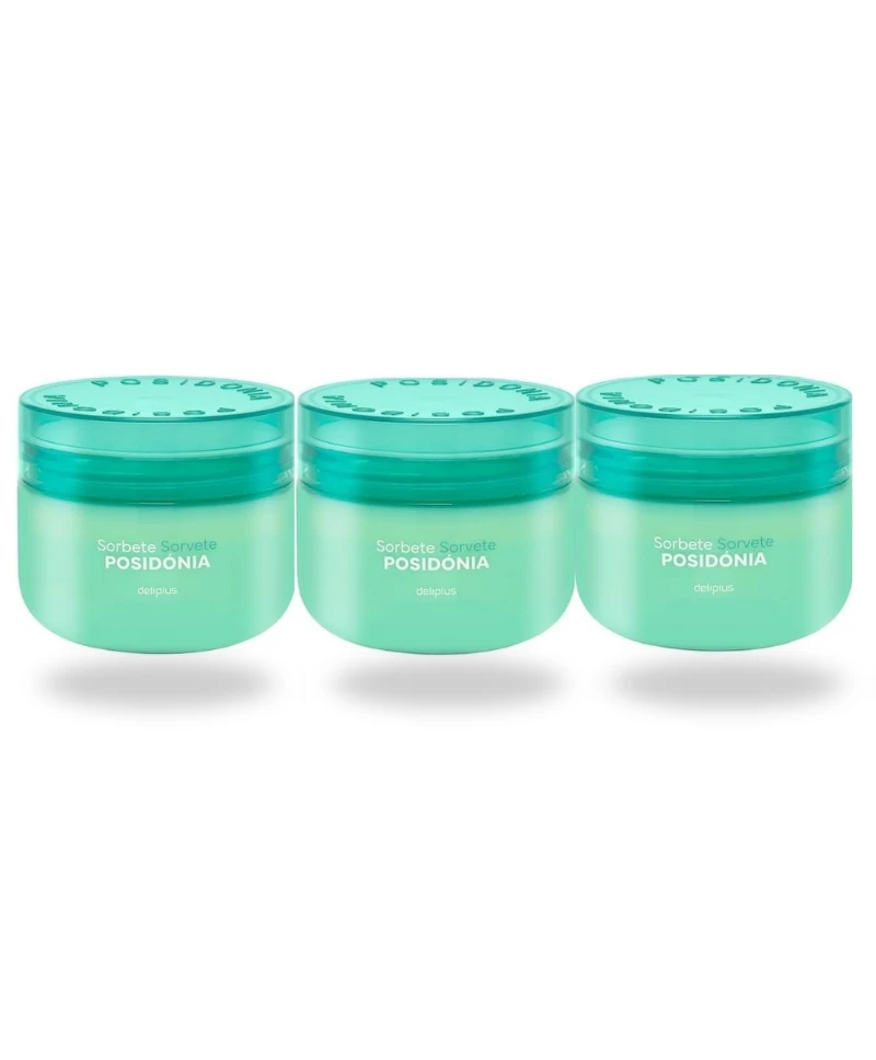 [MC-19] Deliplus Sorbete Hidratante Corporal con Posidonia y Aloe Vera Pack 3 x 300 ml