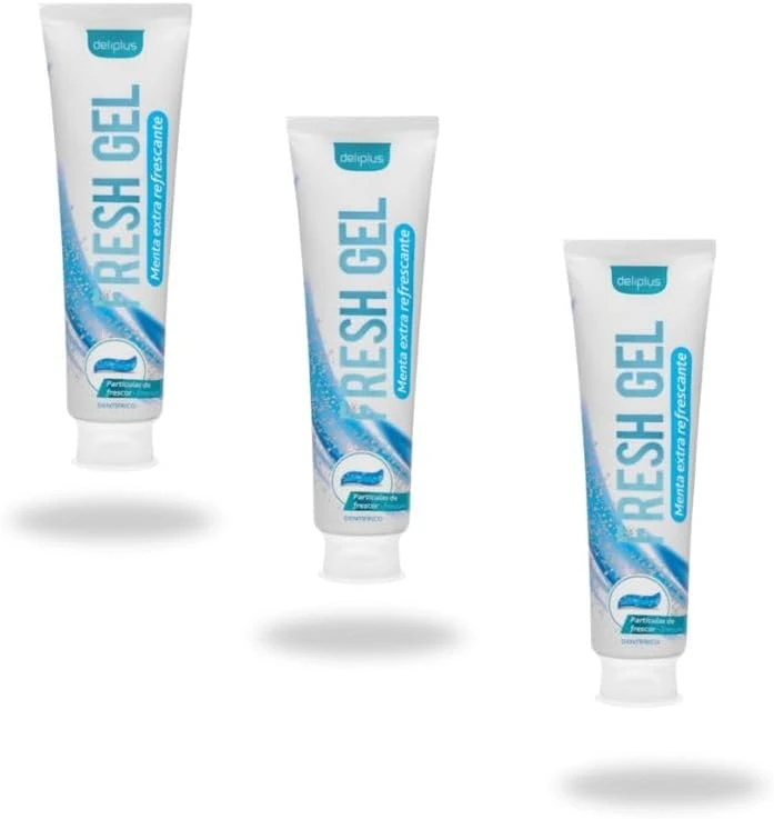 [N4002] Deliplus Pack 3 Dentífricos Fresh Gel Menta Extra Refrescante 3 x 100 ml