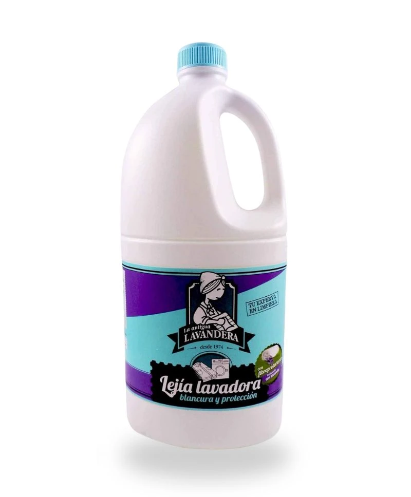 [AL20030] Eau de Javel Machine Blancheur et Protection avec Fibro-protecteurs Parfum Lavande 2 L