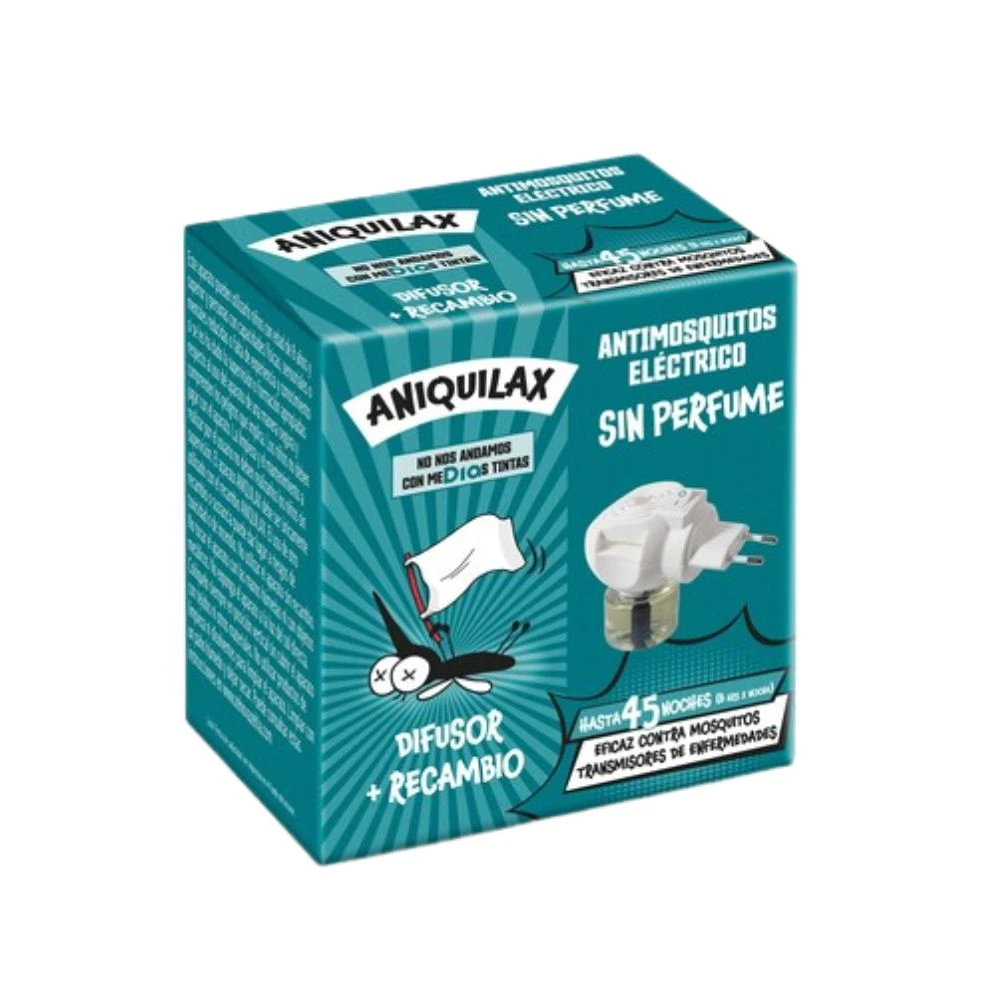 [DIA10607] Aniquilax Insecticida Eléctrico Antimosquitos con Aparato y Recambio 1 Unidad