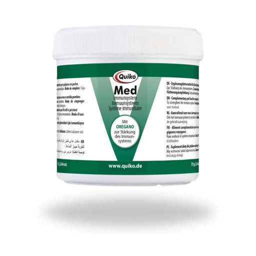 [215502] Antibacteriano natural QUIKO MED polvo, para todo tipo de aves bote 250 gr