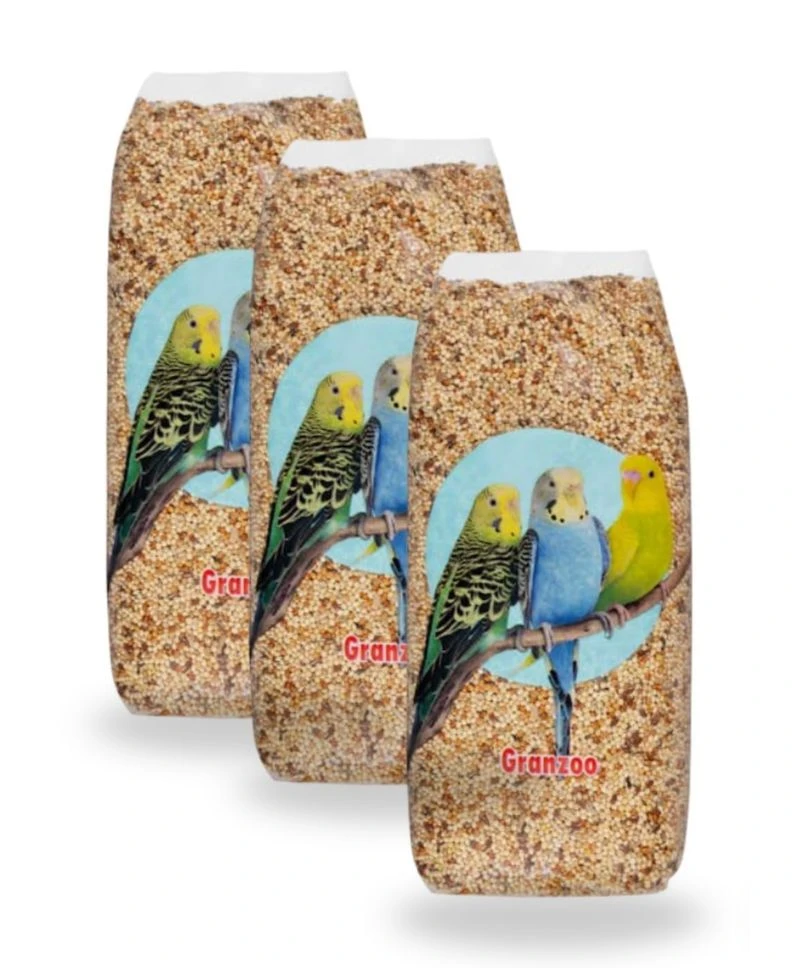 [MC-29] Granzoo Alimento Premium para Periquitos y Agapornis 3 Bolsas x 1 kg Total 3 kg