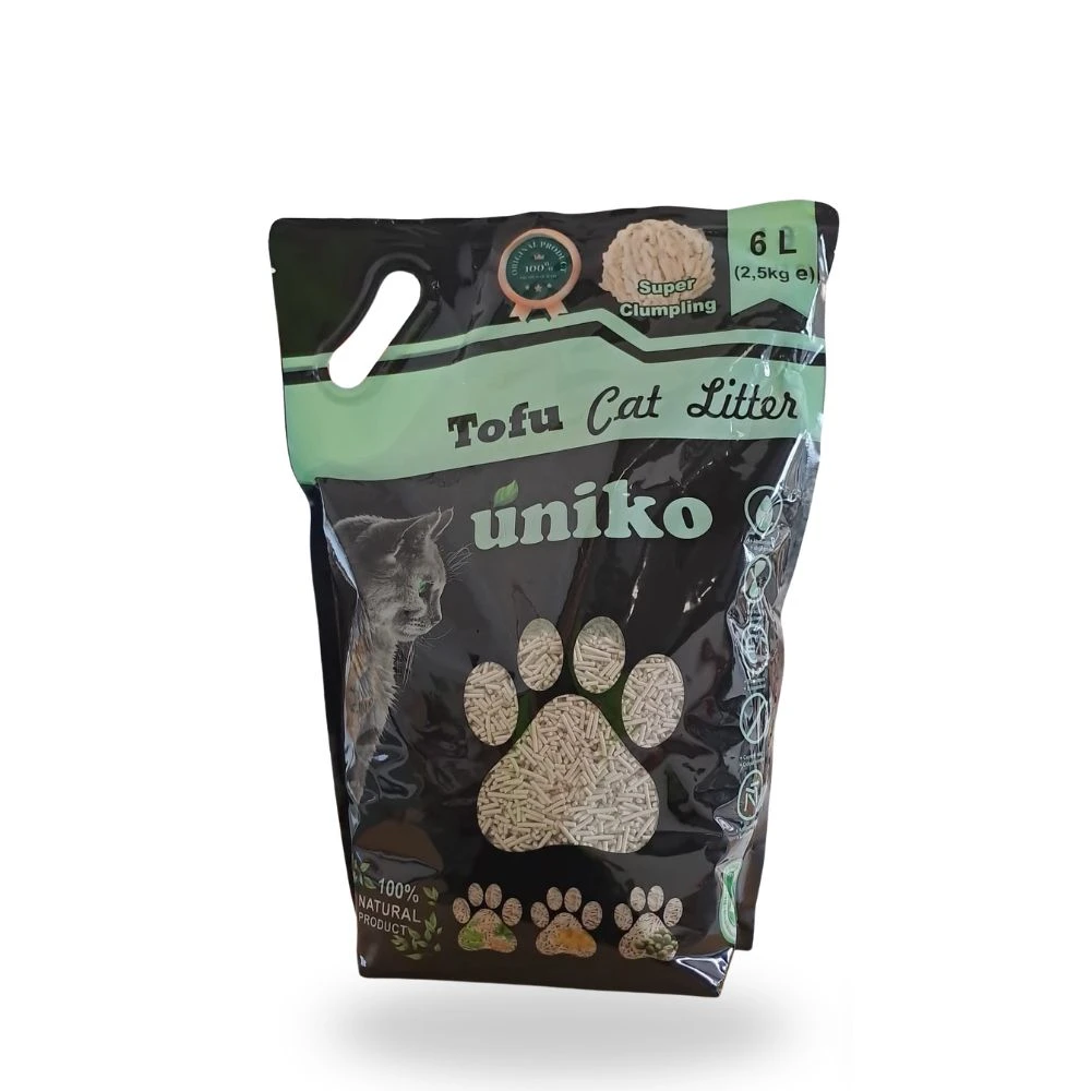 [39277239] Uniko Arena de Tofu para Gatos 6 Litros 2,5 kg