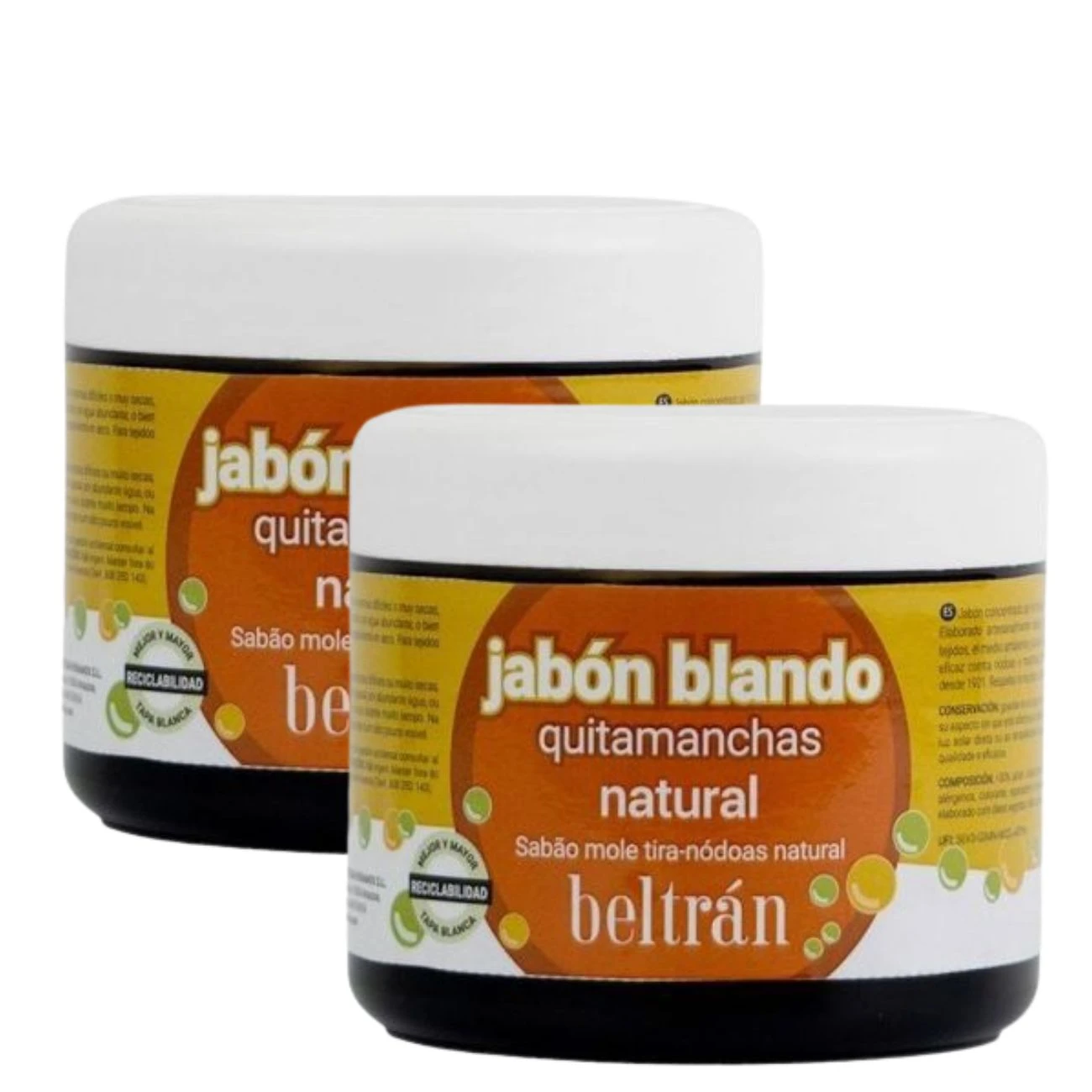 [USR1] Beltrán Jabón Blando Quitamanchas Natural Lote 2 x 400 g