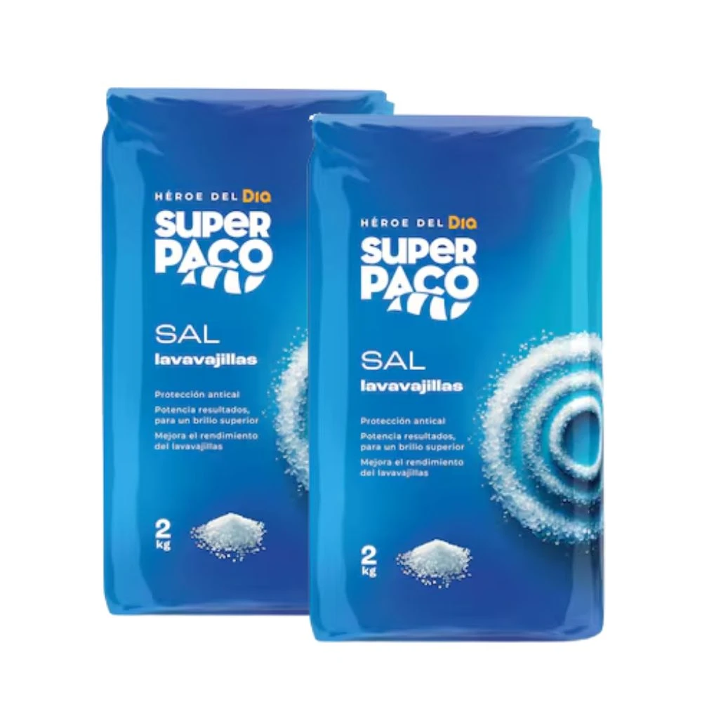 [DIA29173] Pack 2 unidades de Sal para Lavavajillas Dia Super Paco 2 kg