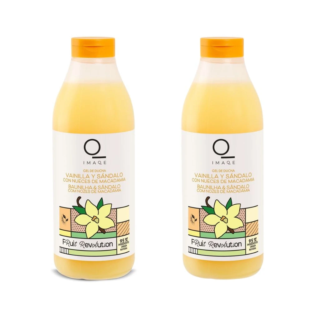 [DIAL-01] DIA IMAQE Lote 2 Gel de Ducha Vainilla y Macadamia Fruit Revolution 750 ml