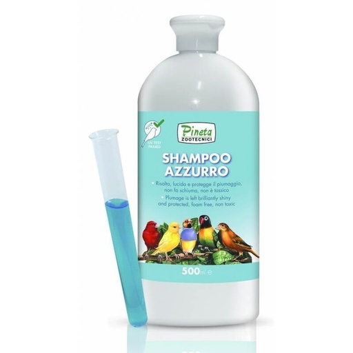 [500SHA] Champu para Aves PINETA Azzurro 500ml