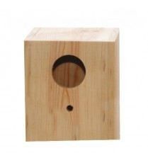 [A01199A] Nido de madera HOYO para pajaros exóticos 9.5x13x9.5