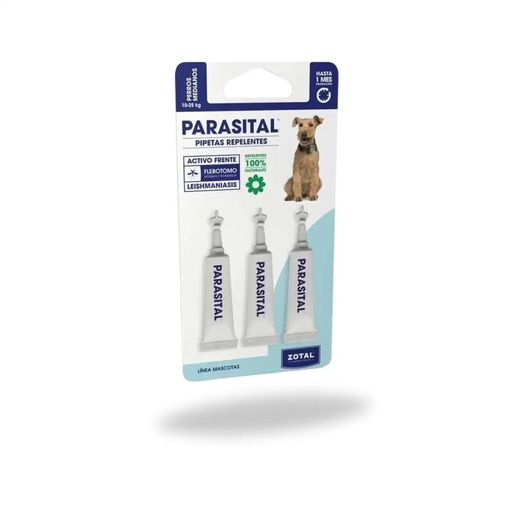 [72520110] Pipetas repelentes PARASITAL razas MEDIANAS de 10 a 25 kg, 3 unidades