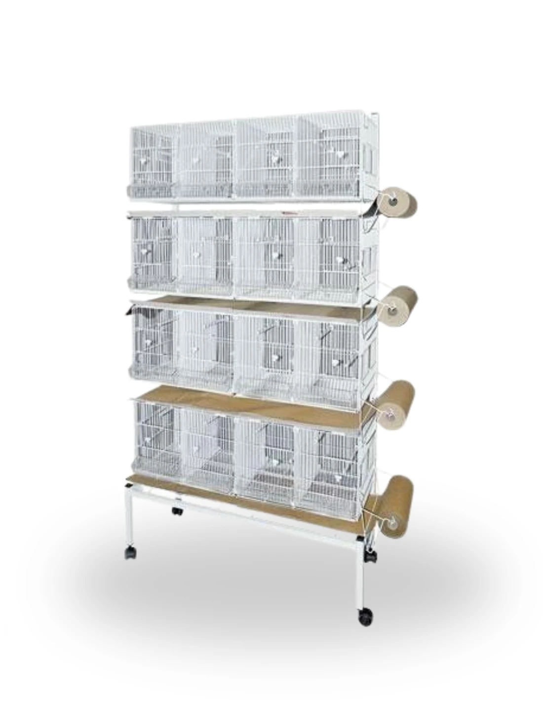 [040320211653] Carro de 4 Jaulas metro+ Sist Papel Blanco