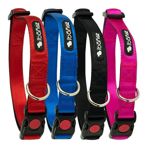 [HZ0040] Collar Silky NEGRO - 1x20-35cm para Perros