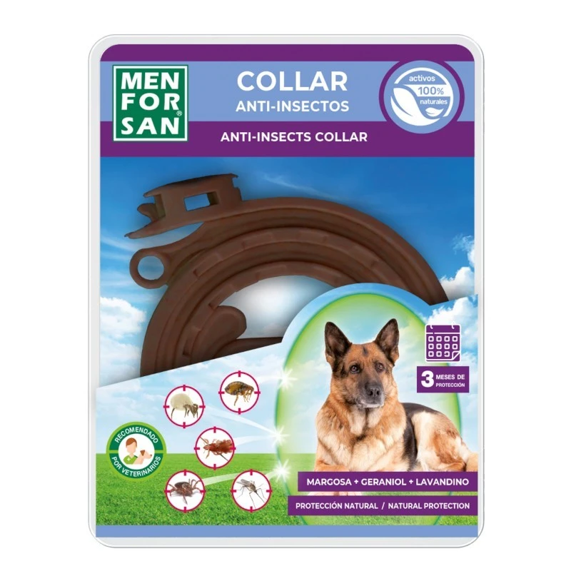 [97000045] MENFORSAN Collar Anti Insectos Natural con Margosa 60 cm – Lote 2 Unidades