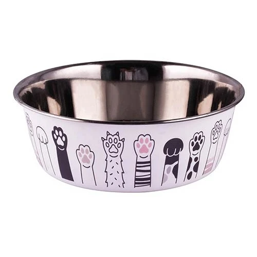 [PC0300] Comedero Bebedero Patitas 400 ml para Perros y Gatos de Ibáñez