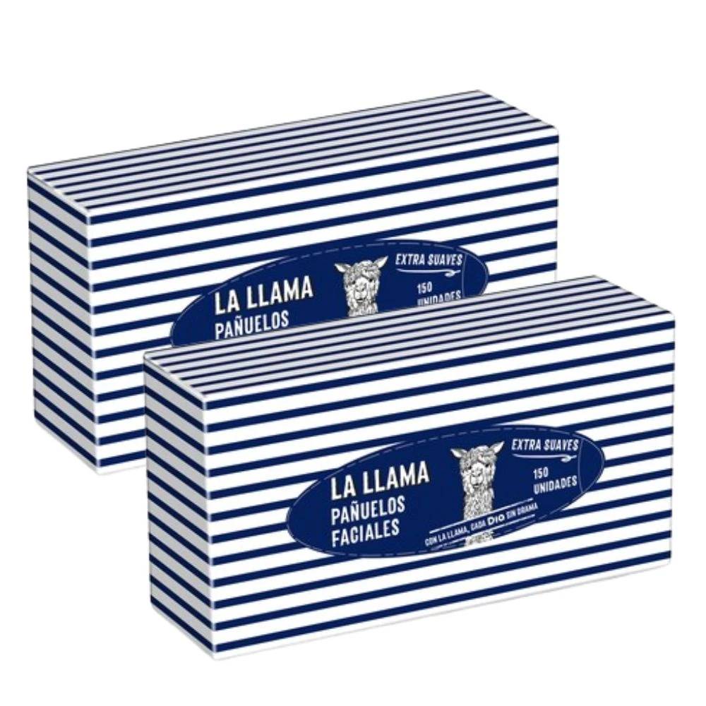 [DIAV-01] La Llama Pañuelos Faciales Dia Pack 2 Cajas 150 Unidades