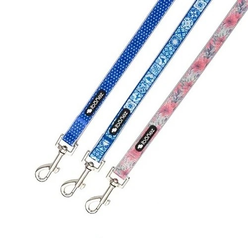 [HZ0495] Correa Glam Mosaic y Floral MOSAIC AZUL - 1x120cm para Perros de Ibáñez