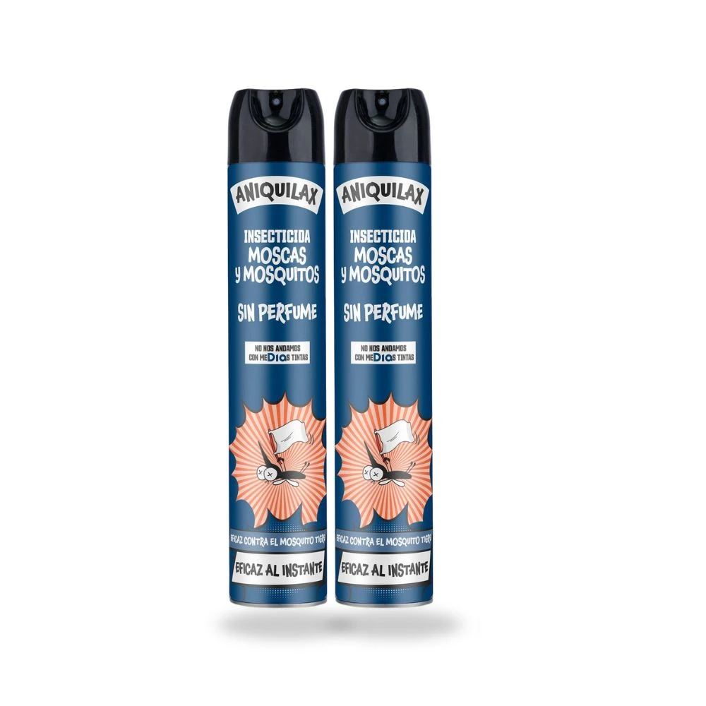 [DIA10615] Aniquilax Insecticida Moscas y Mosquitos Sin Perfume Pack 2 Unidades 750 ml