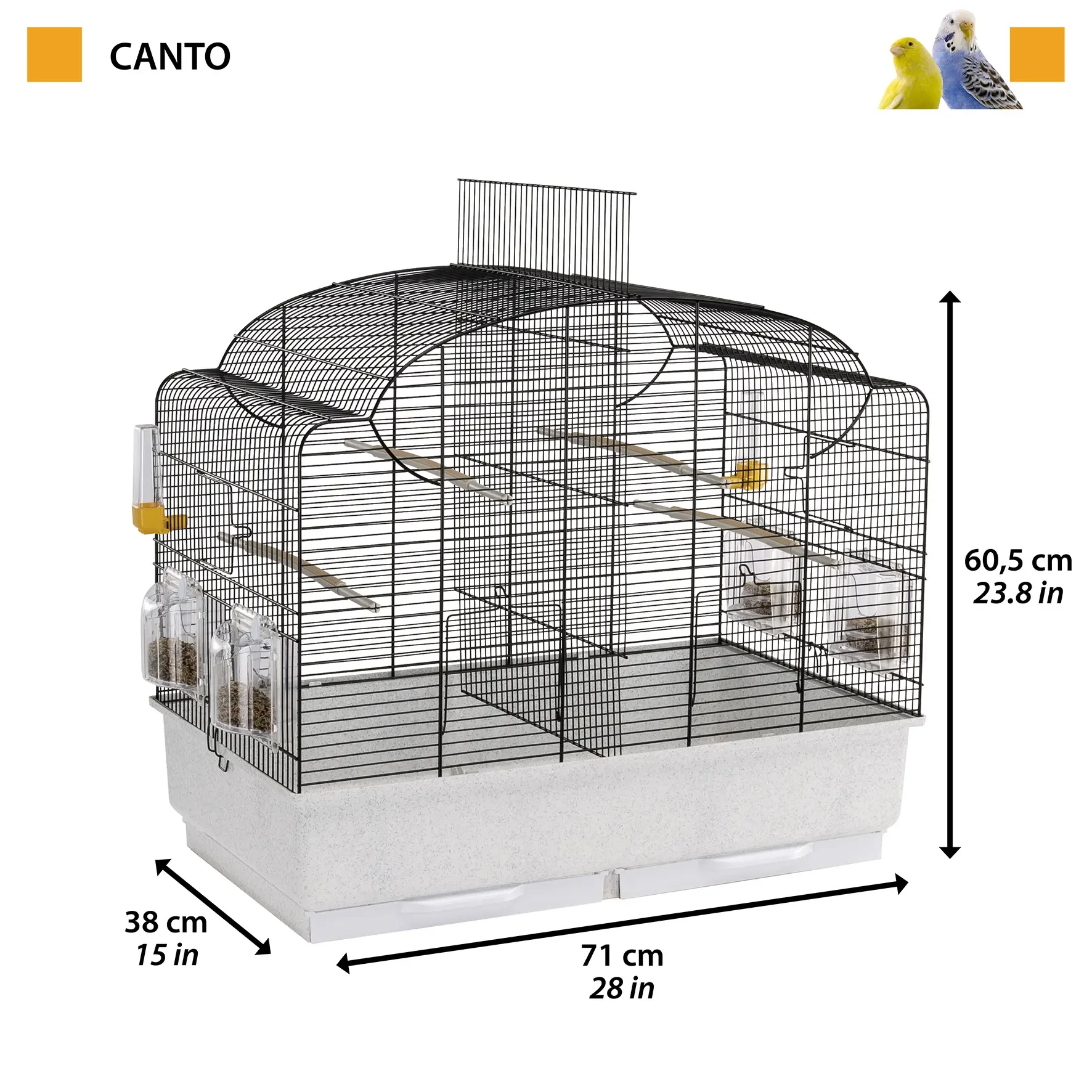 [F52501217] Ferplast Jaula Canto Negra
