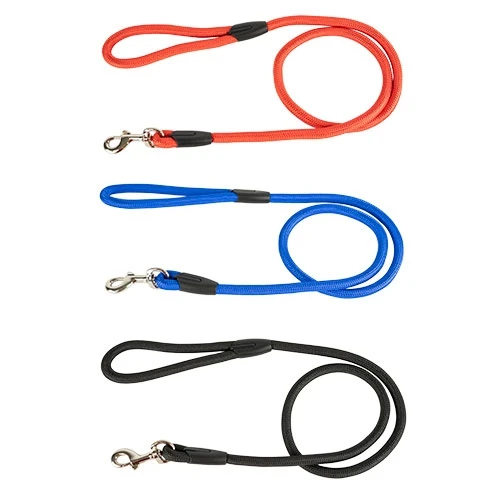 [HZ0241] Correa redonda Azul - Grosor 12 Mm para Perros