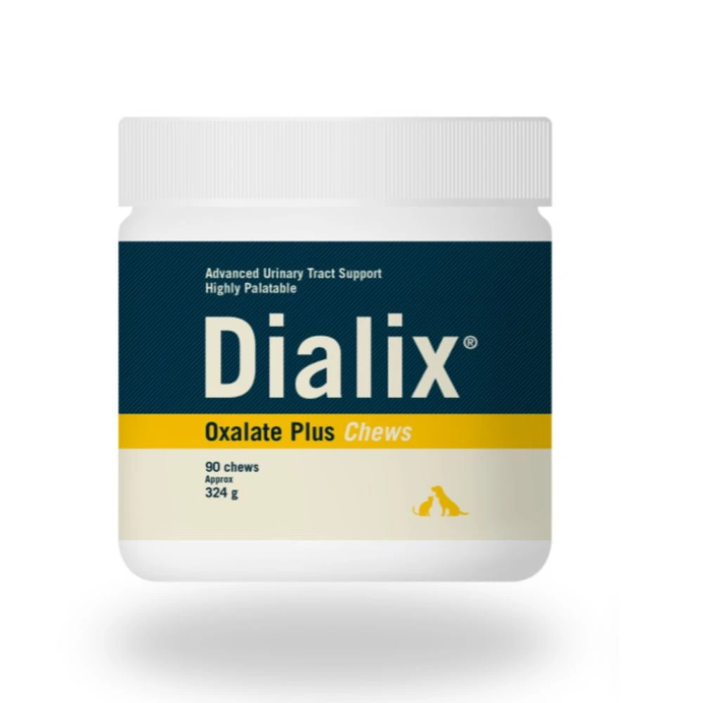 [VN-1180] DIALIX Oxalato Plus 90 comprimidos masticables, para perros y gatos