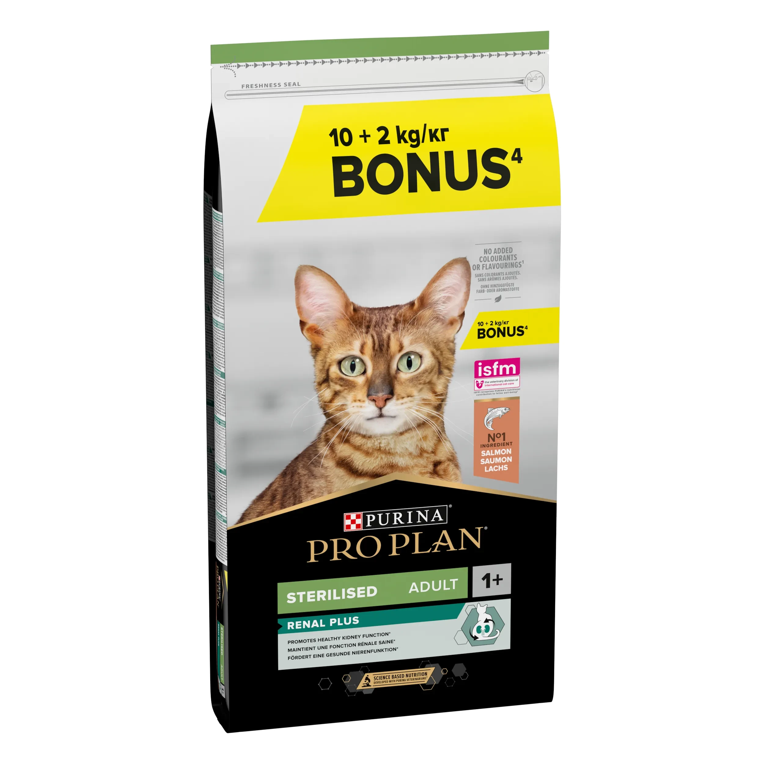 [12391834] Purina Pro Plan Adulto Renal Esterilizado Salmón + Pienso para Gatos 12KG