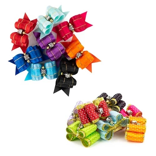 [IB0825] Lacitos Dobles RAYAS - 8 uds. para Perros