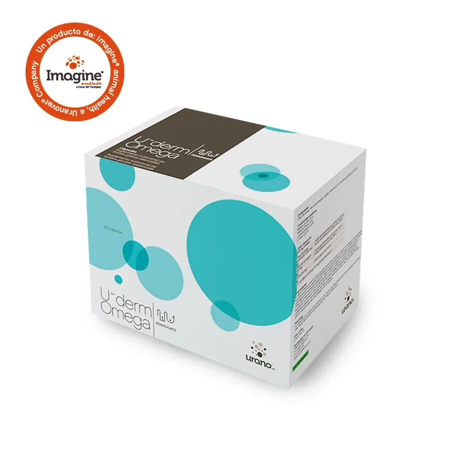 [IMDER402] Imagine Uderm Omega Envase 260cap Suplemento para Perros