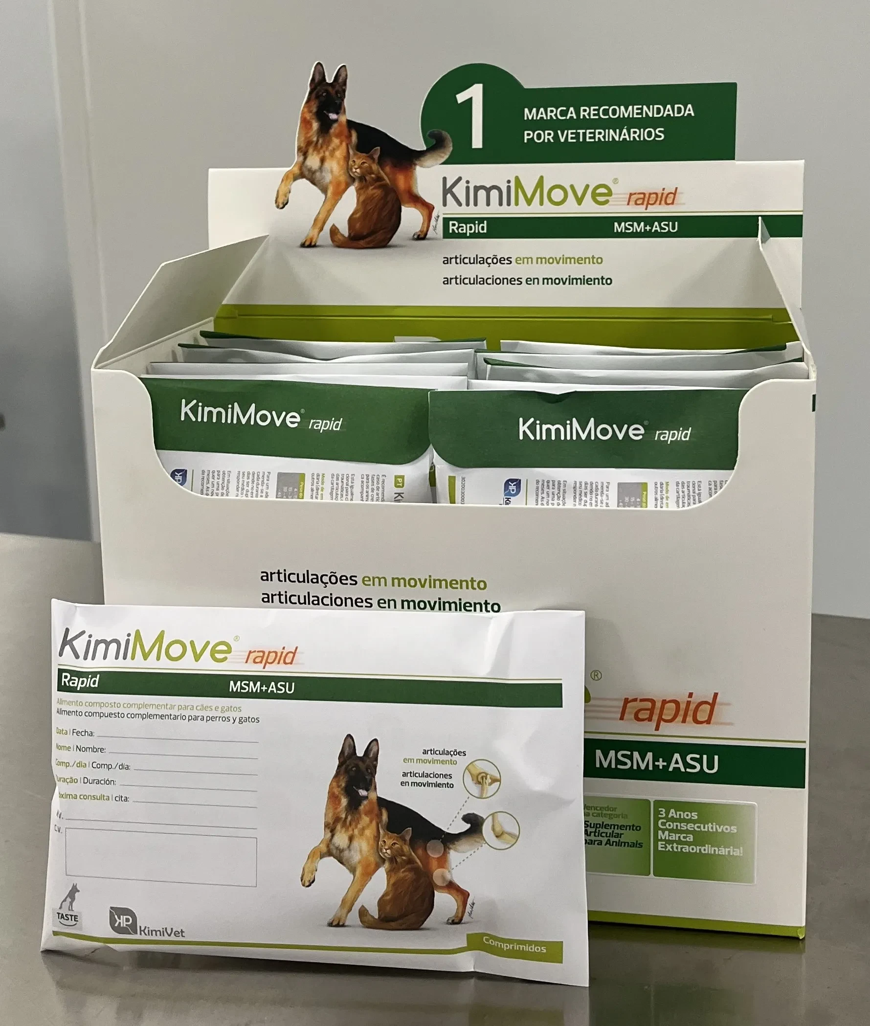 [120159] Kimipharma Kimimove Rapid 400cpd Suplemento para Perros y Gatos
