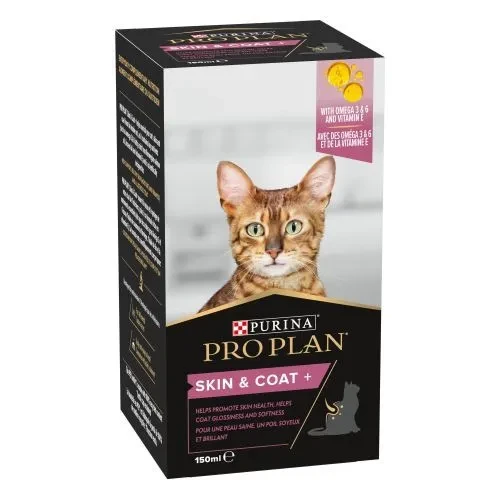 [12505765] Purina Pro Plan Suplemento Skin&coat para Gatos 6 X 150ML
