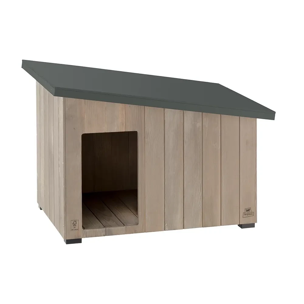 [F87027300] Ferplast Caseta Exterior Madera Argo 80 95,5x62,5x67 Cm para Perros