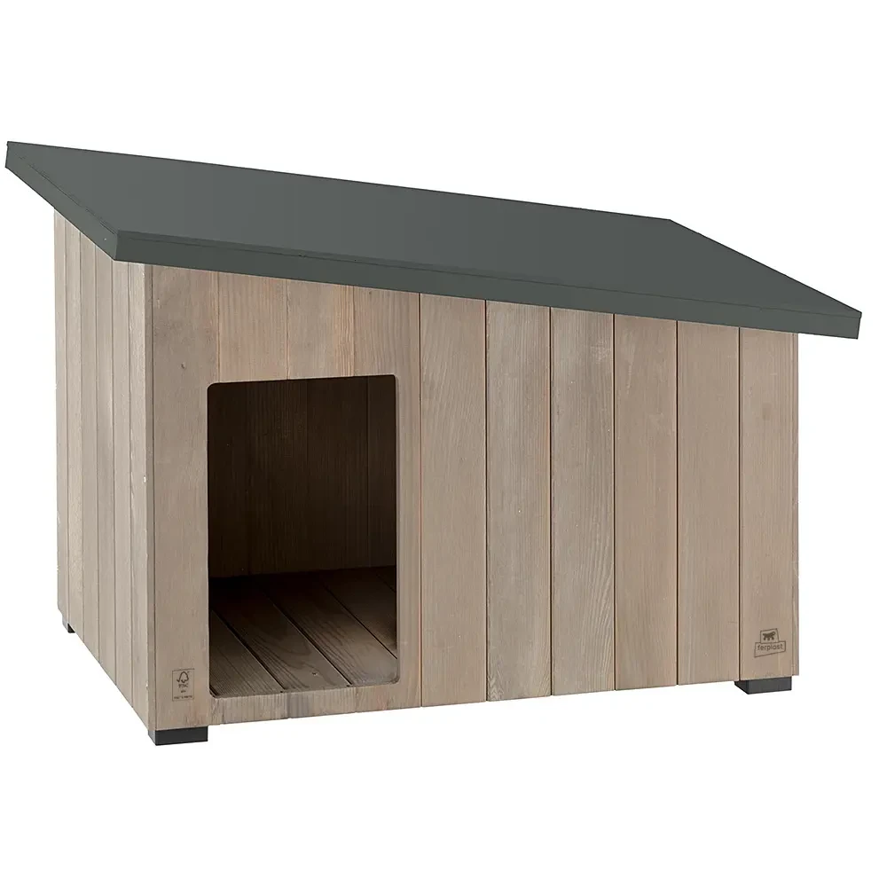 [F87027400] Ferplast Caseta Exterior Madera Argo 100 114,5x73x81 Cm para Perros