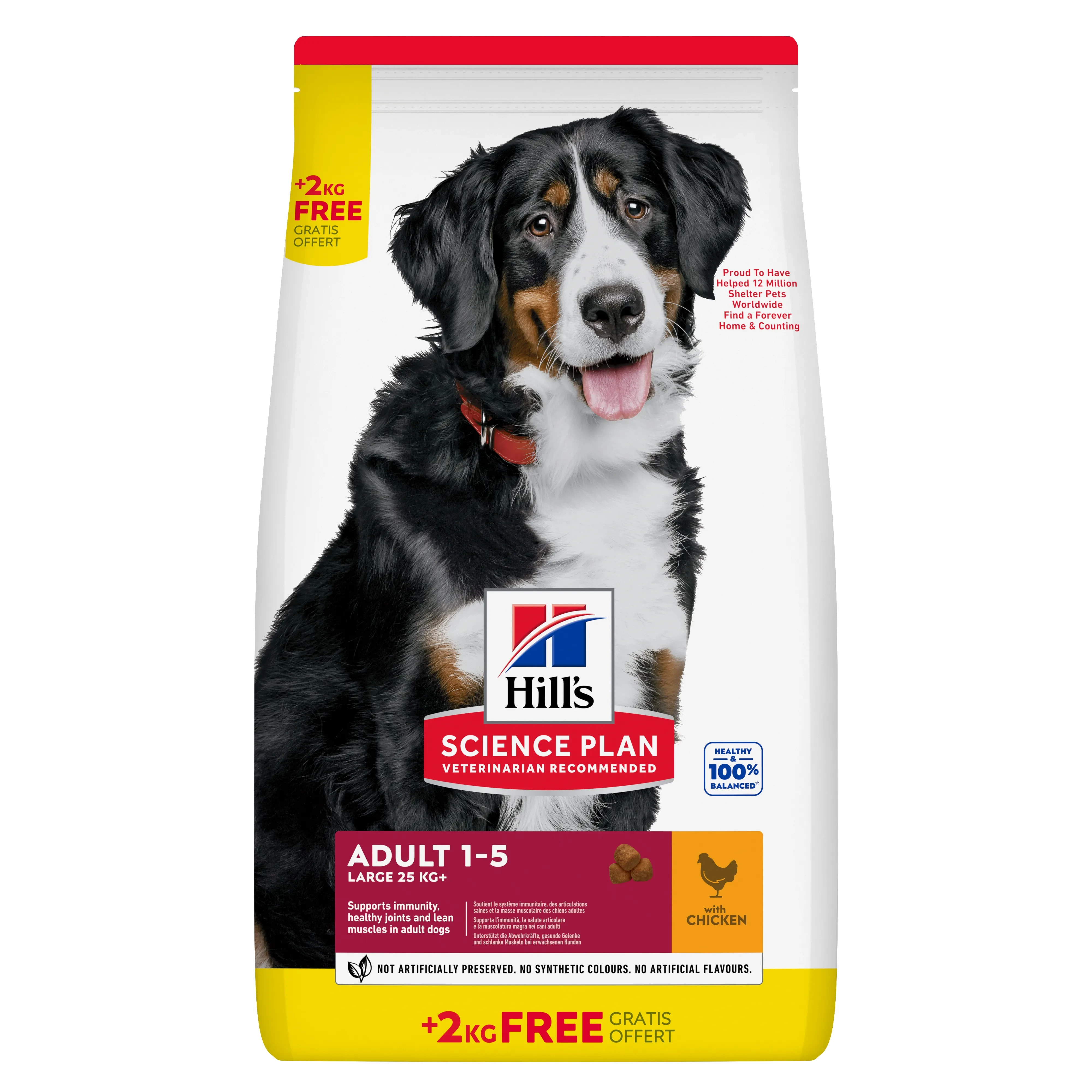 [604387] Hill's Hsp Adult Large Pollo 12+2 Kg Pienso para Perros