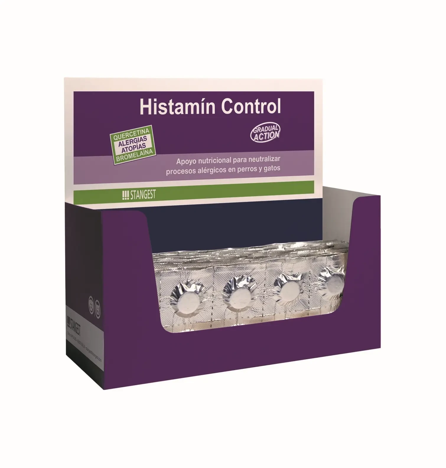 [210103] Stangest Histamin Control Blister 120cpd Suplemento para Perros