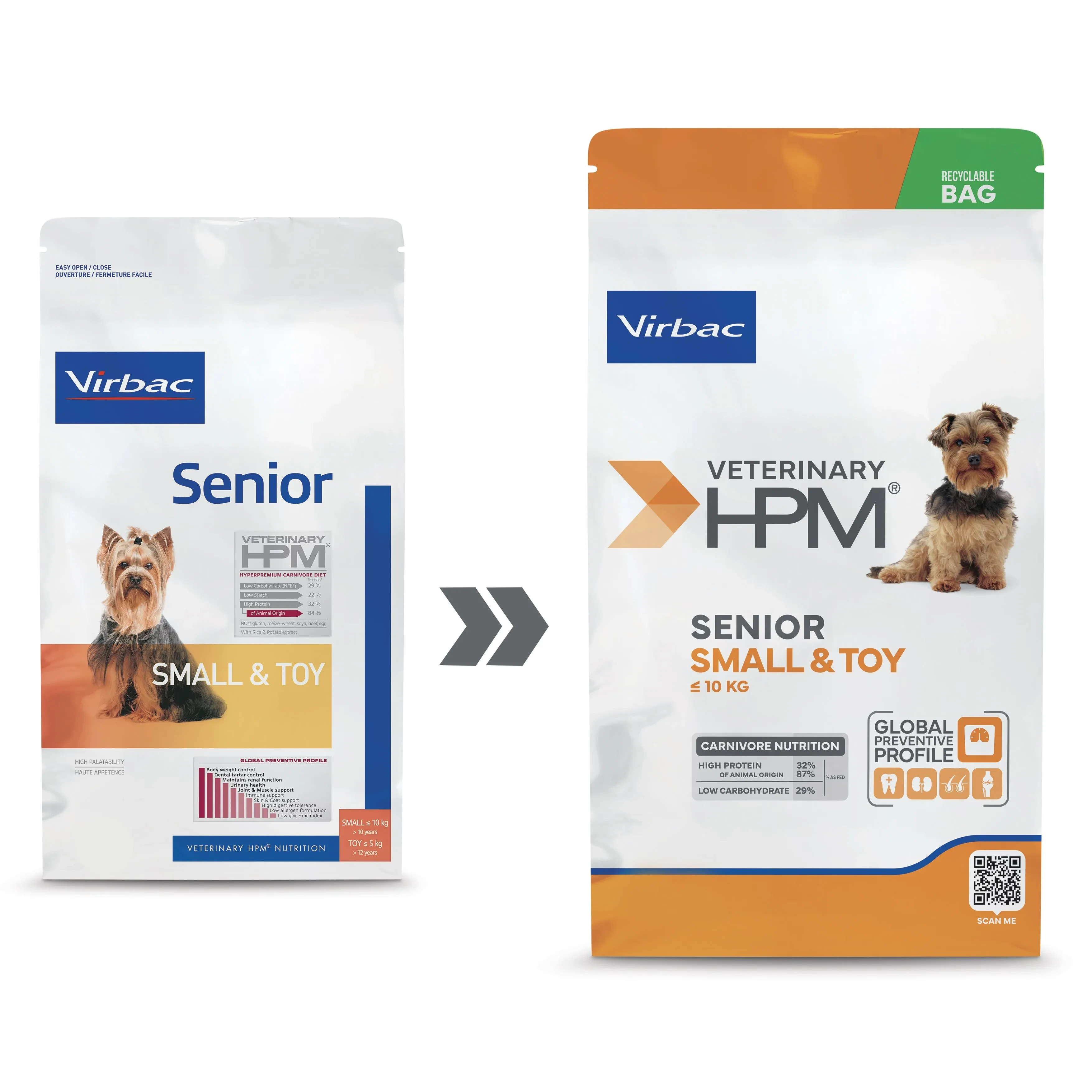 [AD360330] Virbac Veterinary HPM Senior Small & Toy 7 Kg Pienso para Perros