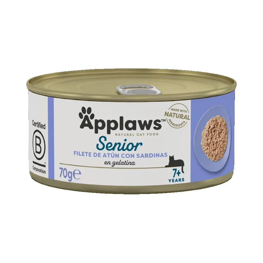 [APP1331REA] Applaws Senior Lata Atun y Sardina Comida Húmeda para Gatos 24 x 70GR