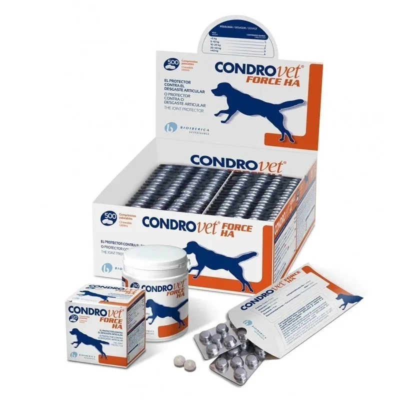 [F104202] Bioiberica Condrovet Force Ha 500cpd Suplemento para Perros