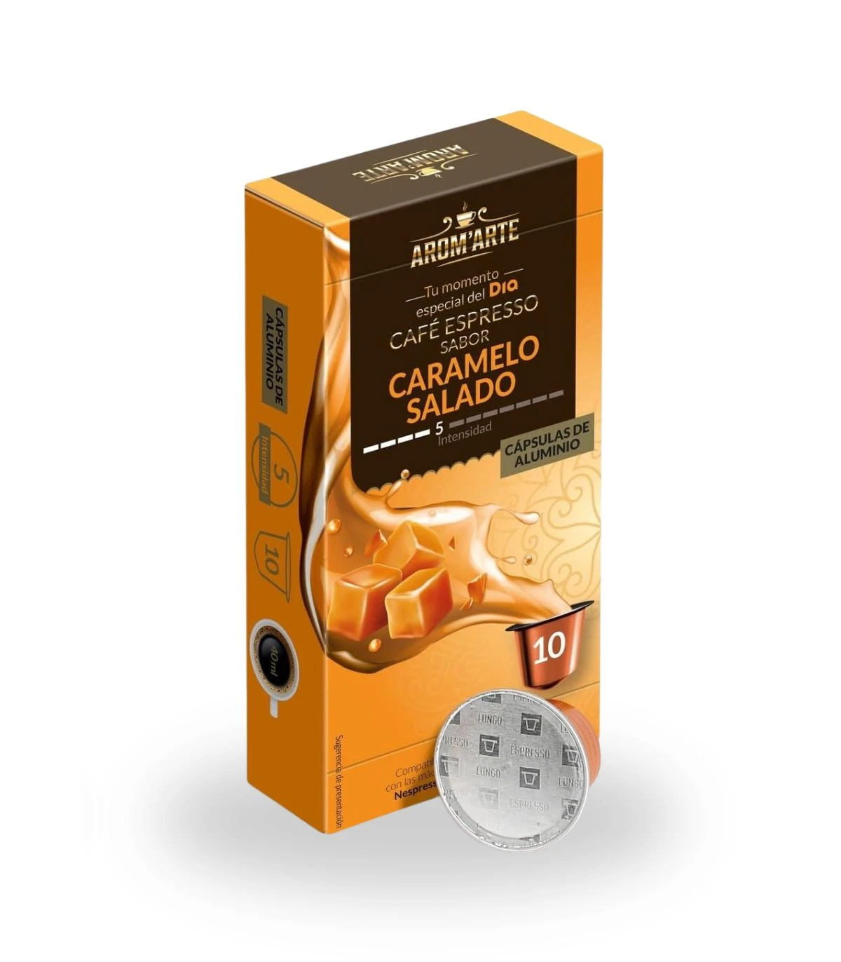 [DIA4002] Arom'arte de Dia salted caramel espresso coffee capsules box of 10 units